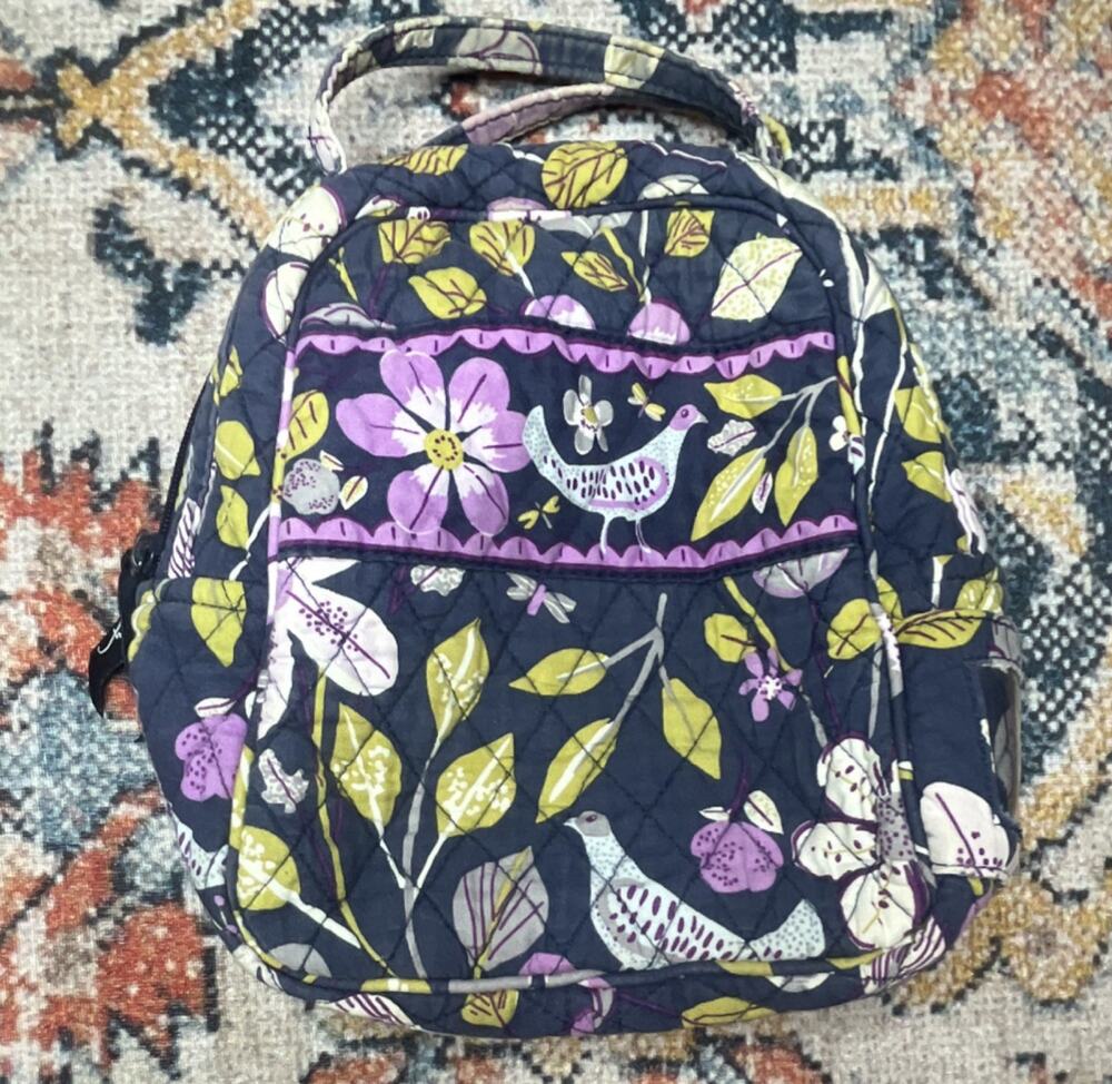 Vera Bradley Lunch Bunch Bag Insulated Lunchbox Retired Floral Nightingale